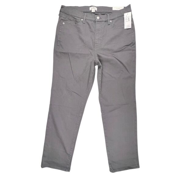 M Jeans Pants 14W Gray Neutral Tone Denim Casual Everyday Modern High Rise Jeans - Picture 2 of 13